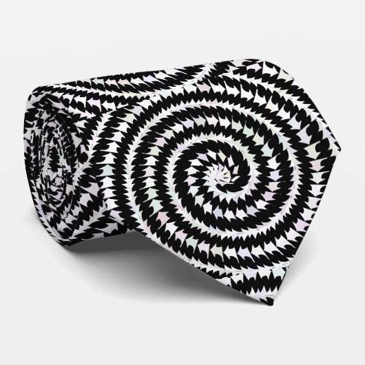 Spiral Illusion Neck Tie for Bold Visual Impact Krawatte (Gerollt)