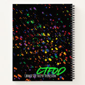 Spiral Journal "Lachen durch Tränen" - Regenbogen Notizblock (Rückseite)