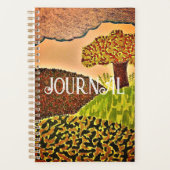 Spiral Journal mit Nature Szene Planer (Vorderseite)
