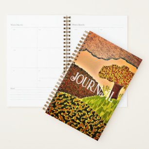 Spiral Journal mit Nature Szene Planer
