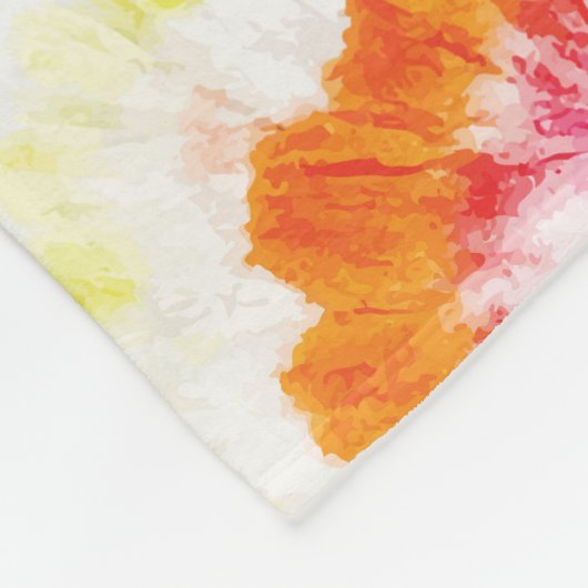 Spiral-Krawatte, Regenbogenförmige Muster Fleecedecke (Ecke)