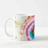 Spiral-Krawatte, Regenbogenförmige Muster Kaffeetasse (Links)