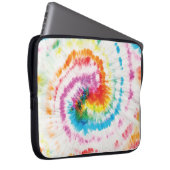 Spiral-Krawatte, Regenbogenförmige Muster Laptopschutzhülle (Vorne Rechts)