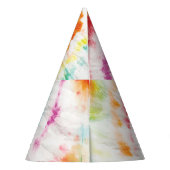 Spiral-Krawatte, Regenbogenförmige Muster Partyhütchen (Rückseite)
