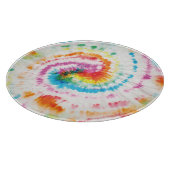 Spiral-Krawatte, Regenbogenförmige Muster Schneidebrett (Ecke)