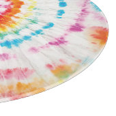 Spiral-Krawatte, Regenbogenförmige Muster Schneidebrett (Ecke)