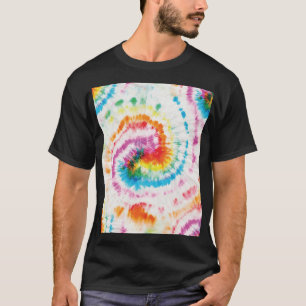 Spiral-Krawatte, Regenbogenförmige Muster T-Shirt