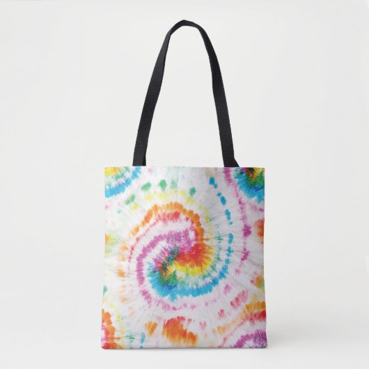 Spiral-Krawatte, Regenbogenförmige Muster Tasche (Vorderseite)