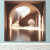 Spiral Light Architecture Leinwanddruck (Insitu (Holzboden))