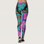 Spiral Mandala Designs Leggings (Rückseite)