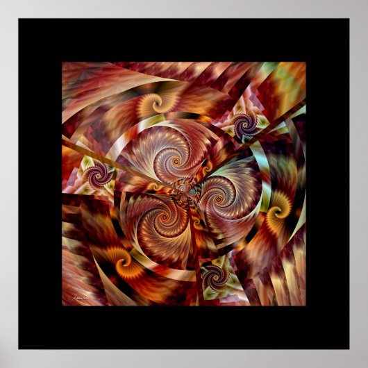 Spiral Mandala Poster (Vorne)