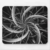 Spiral-Metall-Lüfterklingen und Spikes Mousepad (Vorne)