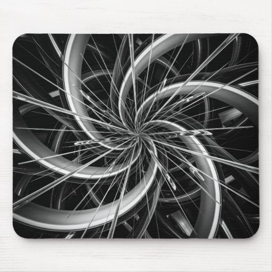 Spiral-Metall-Lüfterklingen und Spikes Mousepad (Vorne)