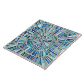 Spiral Mosaic Art - Aquamarine Fliese (Seite)