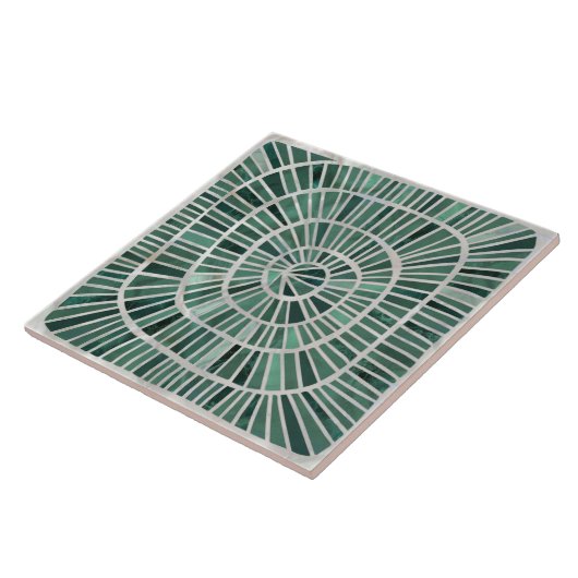 Spiral Mosaic - Pine und Jade Green Fliese (Seite)
