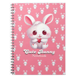Spiral Niedlich Bunny Notebook Notizblock