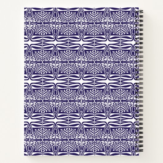 Spiral Note Book Lila Ornament Notizblock (Rückseite)