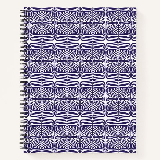 Spiral Note Book Lila Ornament Notizblock (Vorderseite)