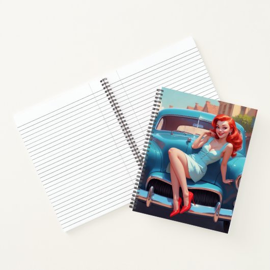 Spiral Note Book mit Button-Up Notizblock (Innenseite)
