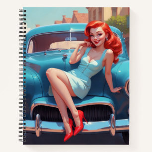 Spiral Note Book mit Button-Up Notizblock