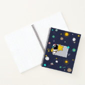 Spiral NotebooAstronaut WeltraumCartoon k Notizblock (Innenseite)