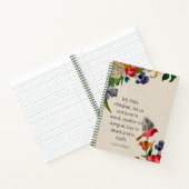 Spiral Notebook - 1 John 3:18 KJV Notizblock (Innenseite)