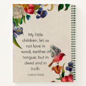 Spiral Notebook - 1 John 3:18 KJV Notizblock (Rückseite)