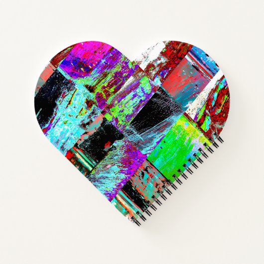 Spiral Notebook – Abstract Grid Notizblock (Rückseite)