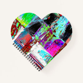 Spiral Notebook – Abstract Grid Notizblock