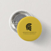 Spiral Notebook Aequam memento servare mentem Button (Vorne & Hinten)