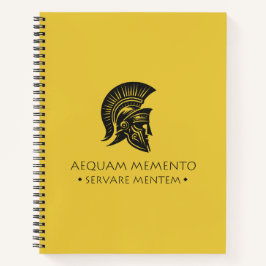 Spiral Notebook Aequam memento servare mentem Notizblock