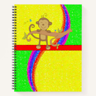 Spiral-Notebook-Affe Notizblock