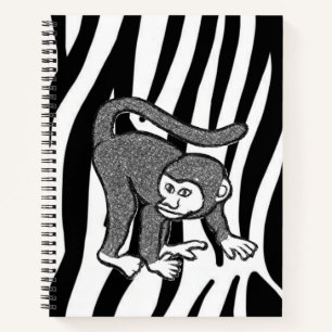 Spiral-Notebook-Affe Notizblock