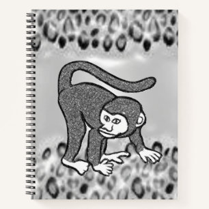 Spiral-Notebook-Affe Notizblock