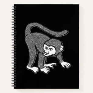 Spiral-Notebook-Affe Notizblock