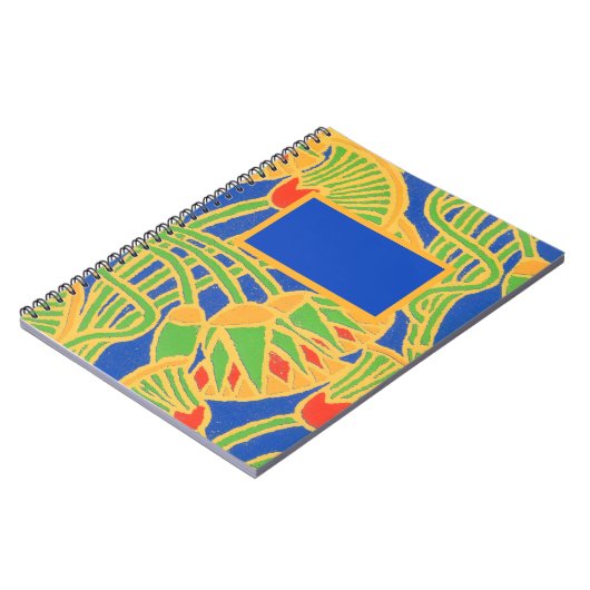 Spiral-Notebook, ägyptisches Design Notizblock (Linke Seite)