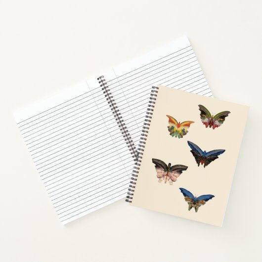 Spiral-Notebook, Albert Bierstadts Schmetterlinge Notizblock (Innenseite)