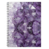 Spiral-Notebook-Amethyst-Kristalle Notizblock (Vorderseite)