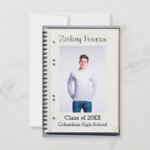 Spiral-Notebook - Ankündigung von 3x5-Abschlüssen (Vorderseite)