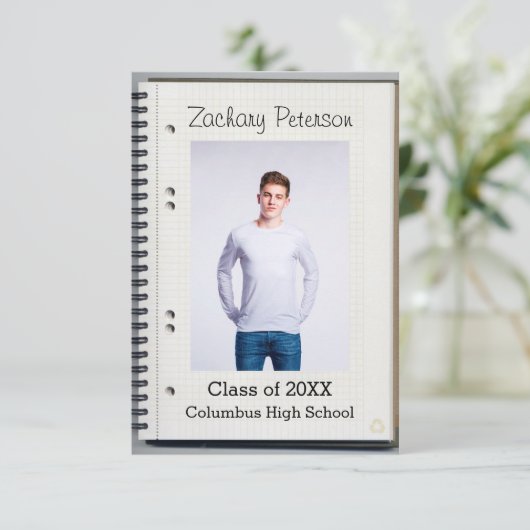 Spiral-Notebook - Ankündigung von 3x5-Abschlüssen (Stehend Vorderseite)