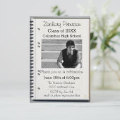 Spiral-Notebook - Ankündigung von 3x5-Abschlüssen (Stehend Vorderseite)