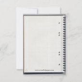 Spiral-Notebook - Ankündigung von 3x5-Abschlüssen (Rückseite)