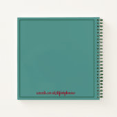 Spiral-Notebook - Anpassen des eigenen Textes Notizblock (Rückseite)