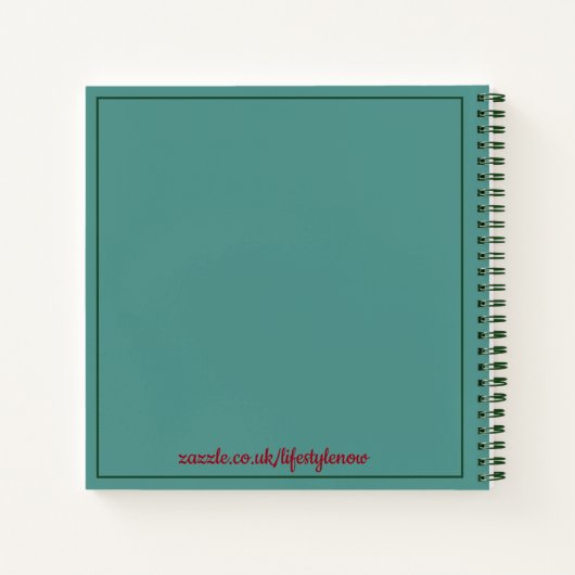 Spiral-Notebook - Anpassen des eigenen Textes Notizblock (Rückseite)