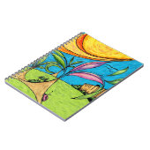 Spiral-Notebook, Backyard Summer Fun Doodle Notizblock (Linke Seite)