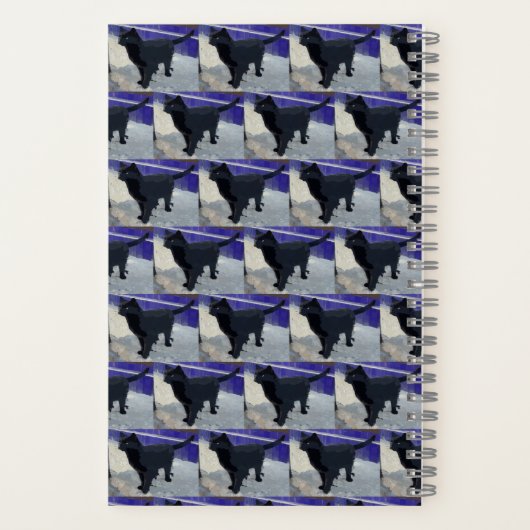Spiral Notebook Black Cat Notizblock (Rückseite)