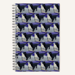 Spiral Notebook Black Cat Notizblock