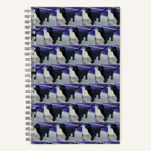 Spiral Notebook Black Cat Notizblock
