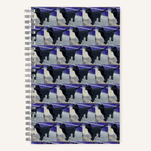 Spiral Notebook Black Cat Notizblock (Vorderseite)