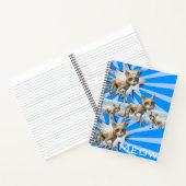 Spiral Notebook Blue Cats Meow Notizblock (Innenseite)
